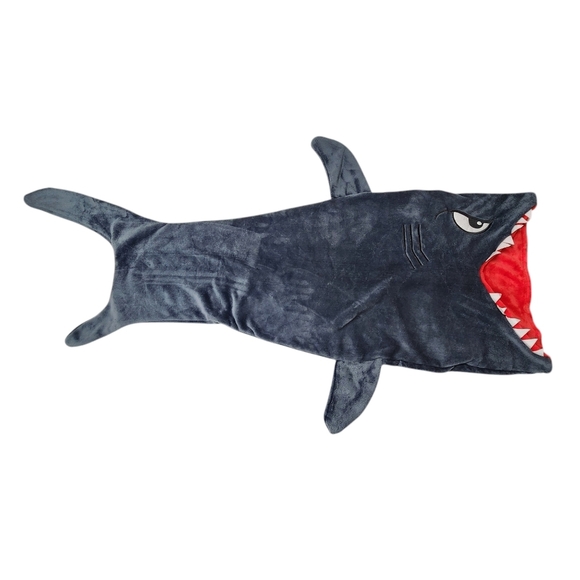 Shark Blanket Hoodie Wearable Kids Blankie Super Soft Cozy Soothing - Picture 1 of 6
